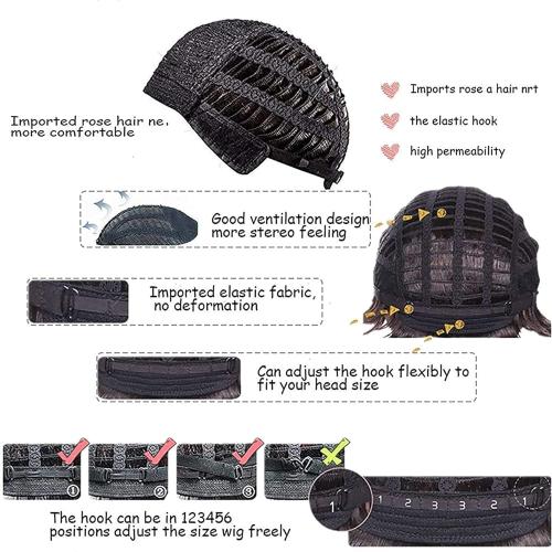 Disco Wig 5Pcs Set (Wig  Glasses  Necklace  Mustache  Wig Cap) 70'S Costumes Wig Afro Wig Men Short Curly Natural Fluffy Synthetic hair Wig for Halloween Disco Party