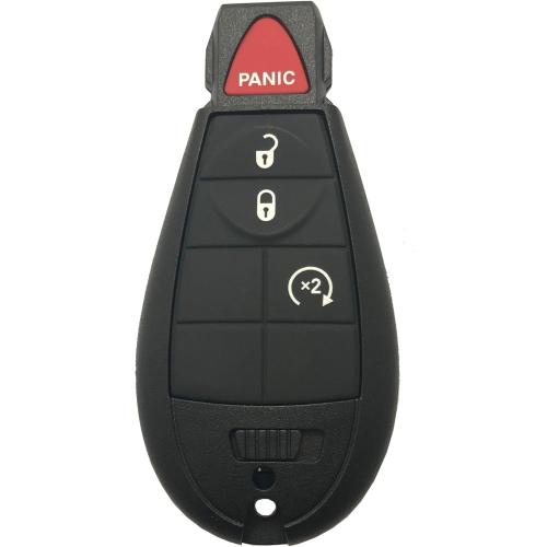Replacement Key Fob Cover Case fit for 2008-2015 Dodge Ram 1500 2500 3500 Truck Chrysler Jeep Keyless Entry Remote Control Key Fob Shell