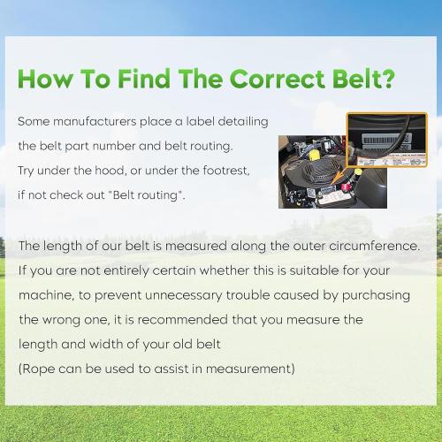 954-04077A Lawn Mower 50 Deck Belt Fits for Cub Cadet XT1 LT50 LT1050 SLT1550 LTX1050 LGTX1050, for MTD 954-04077 754-04077 754-04077A,for Toro GT2100 GT2200, for Toro 112-0332, Aramid, 5/8 x 134