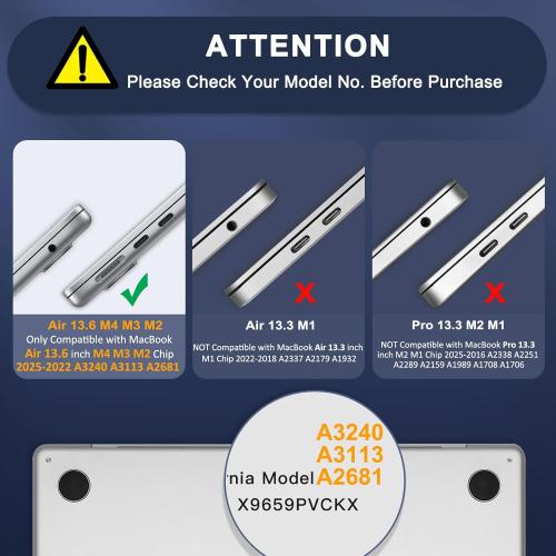 Boutique case, hard plastic shell, keyboard protector, screen protector and cover, crystal clear