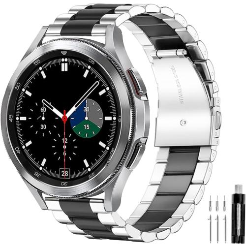 GOLDTOLUCK Stainless Steel Band Compatible with Samsung Galaxy Watch 8 7 6 5 4 Classic FE Pro 40mm 44mm 46mm 43mm 47mm 45mm 42mm 20mm Men Women Milanese Replacement Metal Elegant Casual