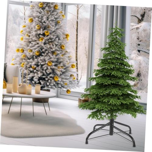 35cm Artificial Christmas Tree Stand Holder Base Sturdy Metal Construction for Storage Blackish Green