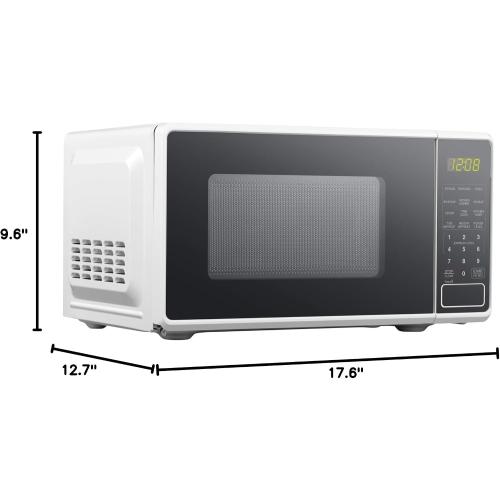 Mainstays...0.7 cu. ft. Countertop Microwave Oven, 700 Watts (Color : White)
