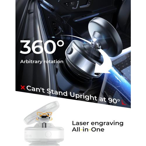 LISEN Suction Phone Mount, Content Creator Vlogging Portable Super Stable Electric Vacuum Magnetic Phone Holder, 360 Adjustable Travel Multi-Scene TikTok for iPhone 17 Pro Max Air 16e 16 15 Kits