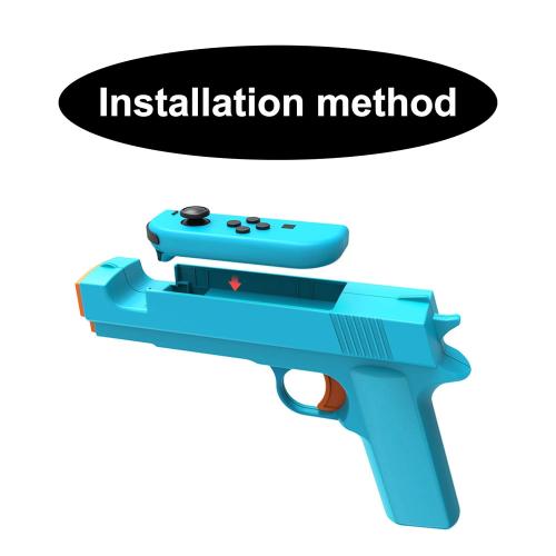 GAMSURFING Shooting Game Gun for Switch/Switch OLED Controller[2 Pack],Game Gun Hand Grip Motion Controller Shooting Games,for Nintendo Switch Shooter Hunting Games（No Motion Sensor）