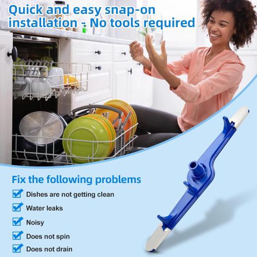 5304517203 Dishwasher Lower Wash Arm Assembly for Frigidaire kenmore Dishwashers Spray Arm -Replaces 154568001, 154568002, 5304506526, 154250901,154414101,1542508