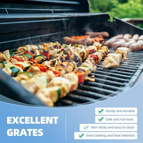 7524 Cast Iron Grill Grates and Stainless Steel 7520 flavorizer bar 7522 Heat Deflector Replacement Parts for Weber Genesis Grill 300 Series E-310 E-320 E-330 S-310 S-320 S-330 EP-320