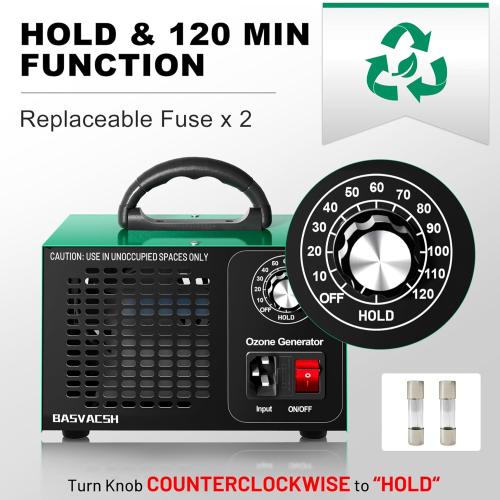 Ozone Generator 45,000mg/h, Industrial O3 Deodorizer for Areas of 2500 Square Feet - High Capacity Ozone Machine Air Ionizer Odor Clean