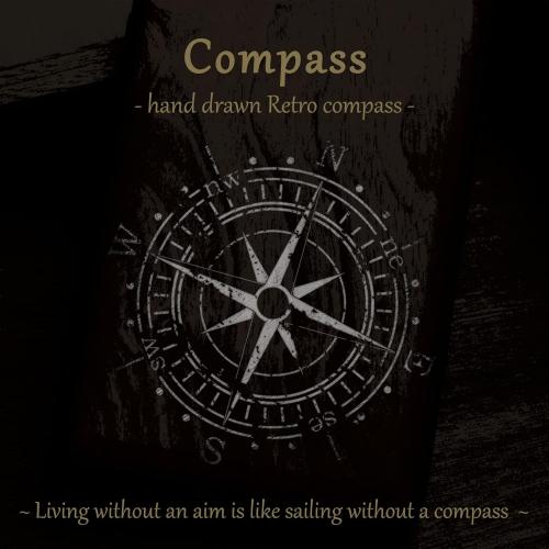 Carveit Magnetic Wood Case for iPhone 12 Pro Max Case [Natural Wood & Black Soft TPU] Shockproof Protective Unique & Classy Wooden Cover Compatible with MagSafe (Vintage Compass-Blackwood)