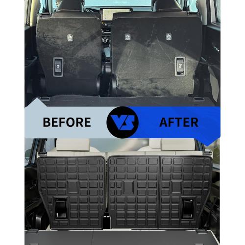 Rongtaod Kick Mats Compatible with 2024 2025 2026 Toyota Grand Highlander 2nd Backrest Mats Back Seat Protector All Weather 8 Seats Highlander Accessories