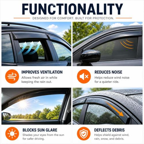 2020-2026 Tape-On Rain Guards for Mazda CX-30 Side Window Visor Deflectors 2.5 S Select Sport Preferred Premium Turbo CX30 Durable Vent Shades 2021 2022 2023 2024 2025‼️missing pieces‼️