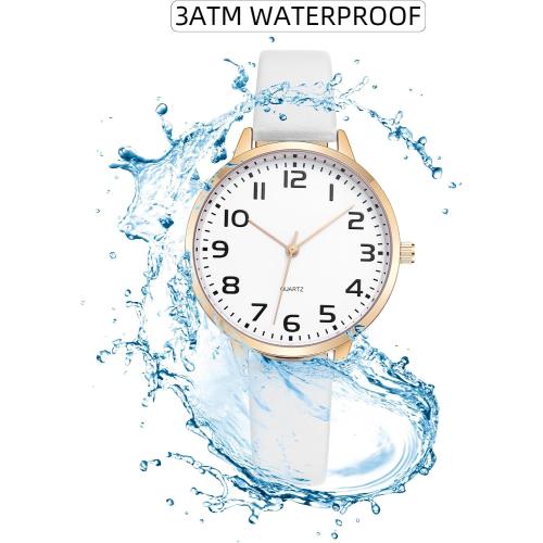 IBSO Women Watches Leather Mesh Strap Round Case Analog Fashion Ladies Wrist Watches