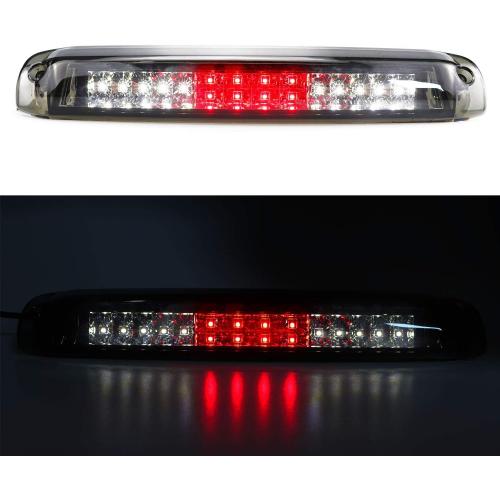 Tresound LED 3rd Third Brake Light for 1999-2007 Chevy Silverado/GMC Sierra 1500 2500 3500 HD Classic, Cargo Lamp High Mount Stop Tail light (Chrome Housing   Smoke Lens)