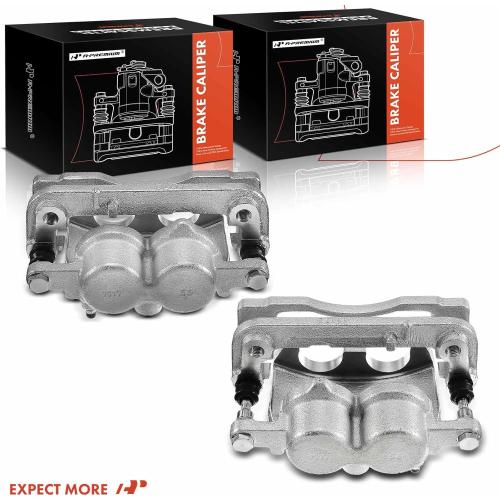 One Silver A-Premium Disc Brake Caliper Assembly with Bracket Compatible with Select Cadillac, Chevy and GMC Models- XTS, Escalade, Avalanche, Suburban, Silverado, Express, Sierra, Yukon XL and more - Front Side