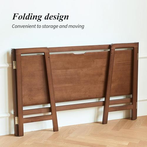 Size 39.4 W x 27.6 H x 13.6 D Inches, Computer Desk, Foldable Desk, Home Office Desks, Solid Wood Writing Desk, Mid Century Modern Desks, Oak Study Table, Folding Desks for Small Spaces, 39.4 W x 27.6 H x 13.6 D Inches, Walnut