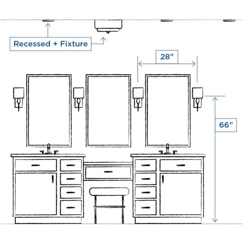 Progress Lighting 5-Light Traditional Bath Vanity Light, Broadway Collection, Indoor, P3116-15, Polished Chrome