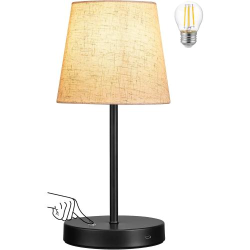 Cordless Table Lamp Rechargeable, Built-in 5200mAh Battery Operated Lamp, LED Bedside Night Lamp, Touch Stepless Dimming Outdoor Lamps for Patio Camping Restaurant Home Bedroom Coffee Decor