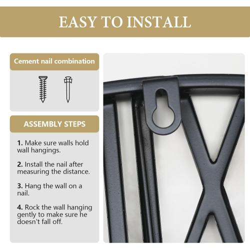 Large Wall Clock for Living Room,Decorative Round Modern Wall Clock,Roman Rustic Office Wall Clocks Battery Operated for Bedroom/Kitchen/Entryway/Office/Farmhouse 32Inch