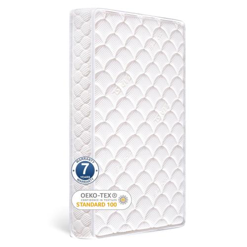 Premium Crib & Toddler Mattress-52x27.6x5, 100% Knitted Fabric, Soft Moisture Absorbent & Breathable Crib Mattress, Fits Standard Cribs & Toddler Beds