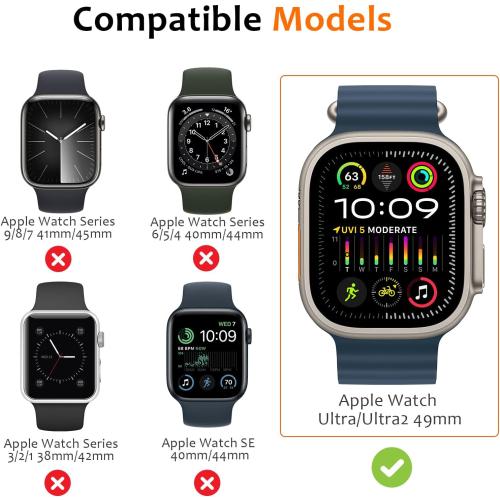 Amizee 2 in 1 Metal Rugged Case Compatible with Apple Watch Ultra 3/2/1 Case 49mm, Aluminum Shockproof Protective Bumper Cover for iWatch 49mm, Army Green