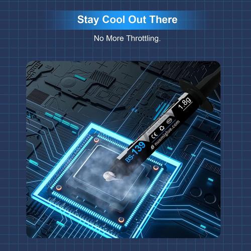 Thermal Paste, 1.8g with Toolkit CPU Paste Thermal Compound Paste Heatsink for IC/Processor/CPU/All Coolers, Carbon Based High Performance