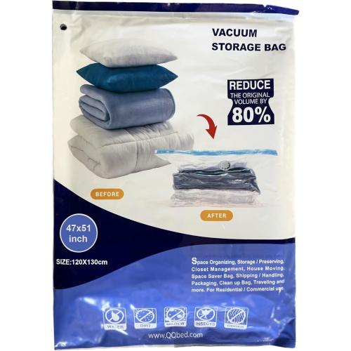 Pack of 4 Size 51x47 Super Jumbo Size 51X47 Vacuum Storage Bags for Storage Organization