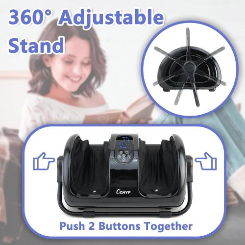 Shiatsu Foot Massager with Heat,Foot Massager for Plantar Fasciitis,Pain Relief and Heat Therapy,Massage Foot/Calf with Deep Kneading,Christmas Gift for Women and Men(Black)