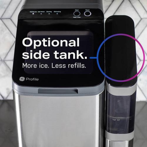 GE Profile Opal 1.0 Nugget Ice Maker| Countertop Pebble Ice Maker | Portable Ice Machine Makes up to 34 lbs of Ice Per Day | Stainless Steel