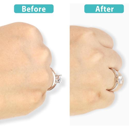 Invisible Ring Size Adjuster for Loose Rings Ring Adjuster Sizer Fit Any Rings Ring Guard Spacer (Clip-ON, 8 PCS)