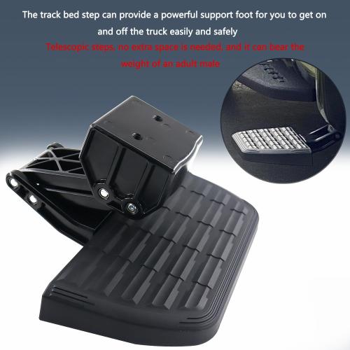 75413-01A Truck Side Step Retractable Step Compatible with 2017 2018 2019 2020 2021 2022 Ford F250 F350 Super Duty Bed Step Retractable