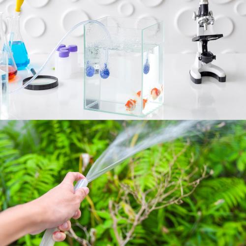 MECCANIXITY 3.3ft Clear Silicone Rubber Tubing 1/2 ID 5/8 OD Plastic Tube Flexible Air Hose for Brewing, Wine Making, Pump Siphon, 12mm x 16mm, with 2pcs Clamps