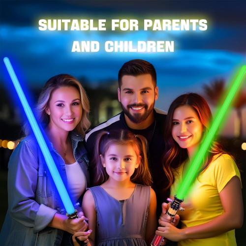 4 Pack Light Up Sabers, Light Up Sword with FX Sound Expandable for Kids