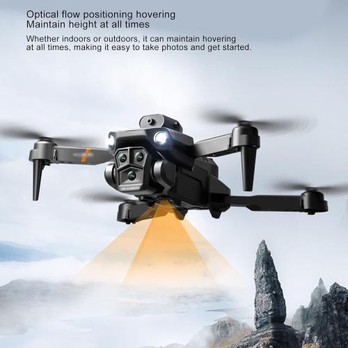 K6 Drone with 3 HD Cameras, Built in Battery, Folding Quadcopter for Age 14 and Older, Real Time View, Optical Positioning Hovering, Beauty Filter Shooting