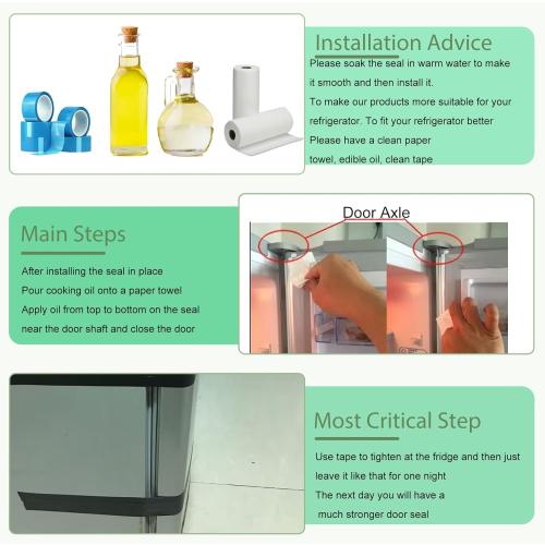 242193206 Refrigerator Door Gasket for Frigidaire Kenmore Crosley Westinghouse, 41.62''x 28.5'' Replaces AP5806733, PS9493819, Refrigerator Door Seal Replacement Parts Fresh Food Door Gasket