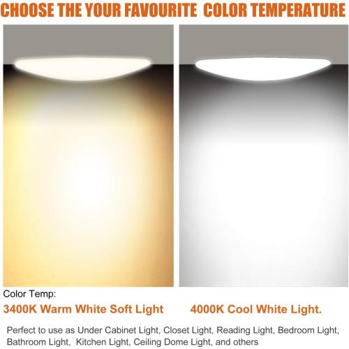 Facon 3 Inch LED RV Puck Light, DLFST3-008, Full Aluminum Recessed Mount Down Light 12V Interior Light for RV Motor-Homes Camper Caravan Trailer Boat, 4000K Cool White (6 Packs)