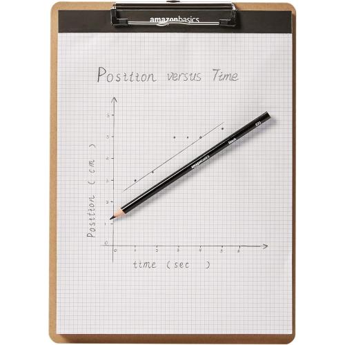 Amazon Basics Hardboard Office Clipboard, 6-Pack, Brown