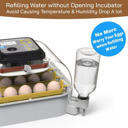 MATICOOPX 20 Egg Incubator with Humidity Display, Egg Candler, Automatic Egg Turner, for Hatching Chickens