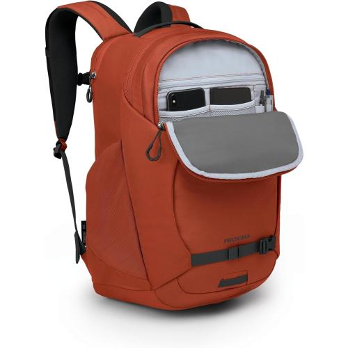 Osprey Proxima 30L Campus Laptop Backpack - Organized Everyday Pack with Tech Storage, Water Bottle Pockets, and Comfortable Carry - Perfect for School, Commute, and Travel, Firestarter Orange