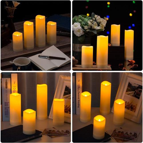 Flameless Candles Battery Operated Waterproof Led Candles Candles with 2 Remotes Contro for Wedding, Party, Birthday