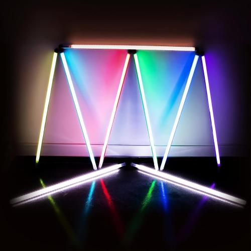 P120 RGB Handheld Photography Light, APP Control 1350 Lumen LED Video Light Wand 360°Full Color 12 Lighting Modes CRI≥95 IP68 Waterproof Built-in Rechargeable Battery 3000k 5750k Colorful Stick