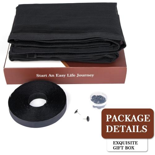 Yotache Magnetic Screen Door Fits 30x80 Inch Doors, Screen Size 32x81, Reinforced Screen Mesh with Full Strip Magnets for Front/Back Patio Single Sliding Door