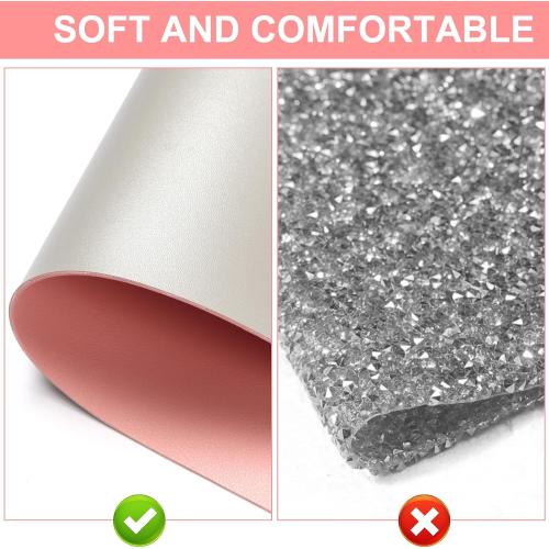 Makeup Mat for Vanity - Waterproof | Oil-Proof | Dust-Resistant | Soft and Comfortable Desk Protection, Ideal for Makeup Tables and Workbenches (15.7X23.6, Pink)