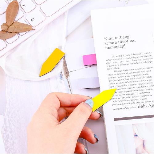 96 Pieces Arrow Shaped Magnetic Bookmark, Bright Color Set