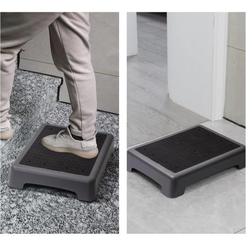 Fotree One Step Stool, Non-Slip Mobility Step Platform for Senior ＆ Adults, Safety Step Platform for Stair, Car, Bed, Chair, Shower, Bathtub, Outdoor, 3.5 Inch High Rise Stairs 440 Lbs Capacity