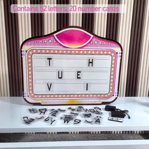 Handheld LED Letter Bottle Presenter, Color Letter Billboard, Club Signs for Bottle Service, Luminous LED Presenter, Perfect for Club, Night Club, Party, Bar,White light,L