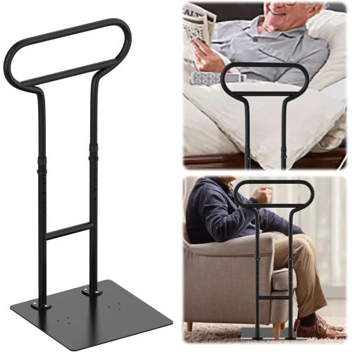 Bed Rails for Elderly Adults Safety, Adjustable Bed Cane for Elderly, Heavy Duty Stand Assist Railing for Seniors, for Couch, Chair, Full, Twin Bed (260LBS Loading, 5 Heights, Black)