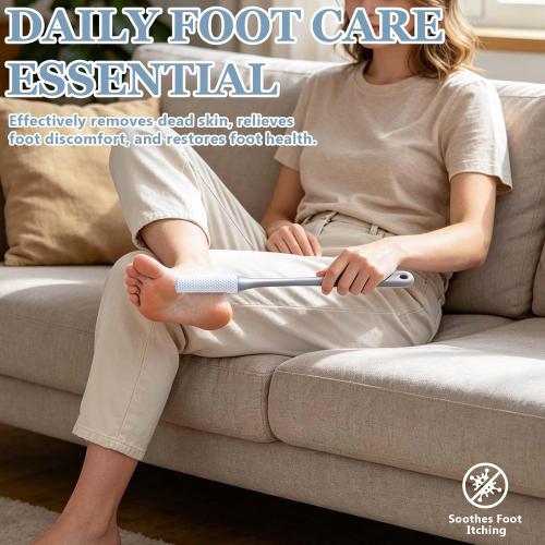 Toe Cleaning Brush, 2 Pack 15.7 Inch Long Handle Silicone Toe Gap Cleaner Soft Exfoliating Foot Scrubber for Shower Use Suitable for Seniors Expecting Mothers, Men and Women (Grey)