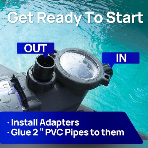 Aquastrong In/Above Ground Pool Pump High Flow Self Primming Swimming Pool Pump,Blue