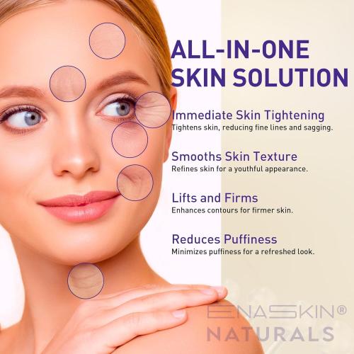 Enaskin Naturals Instant Face & Eye Tightener Cream: Wrinkle Filler for Deep Wrinkles and Fine Lines for Face Within 2 Mins - Instant Wrinkle Eraser for Women and Men - Temporary Eye Lift Cream