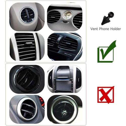 Vansky Car Phone Holder Mount, 3-in-1 Universal Cell Phone Holder Car Air Vent Holder Dashboard Mount Windshield Mount Fit for iPhone 17 16 15 14 13 Pro Max, Samsung S24 S23 LG Sony and More